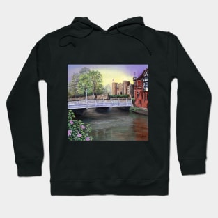 Tonbridge Castle by the River Medway Hoodie